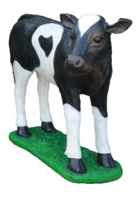 11089 ТЕЛЁНОК, скульптура из бетона LAB.Space  - Вид №1