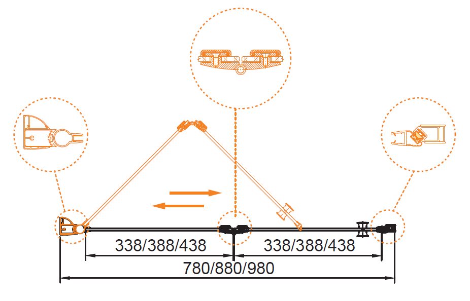 Душевая дверь в нишу CEZARES ELENA-W-BS-12-100-P-Cr-R - Вид №4