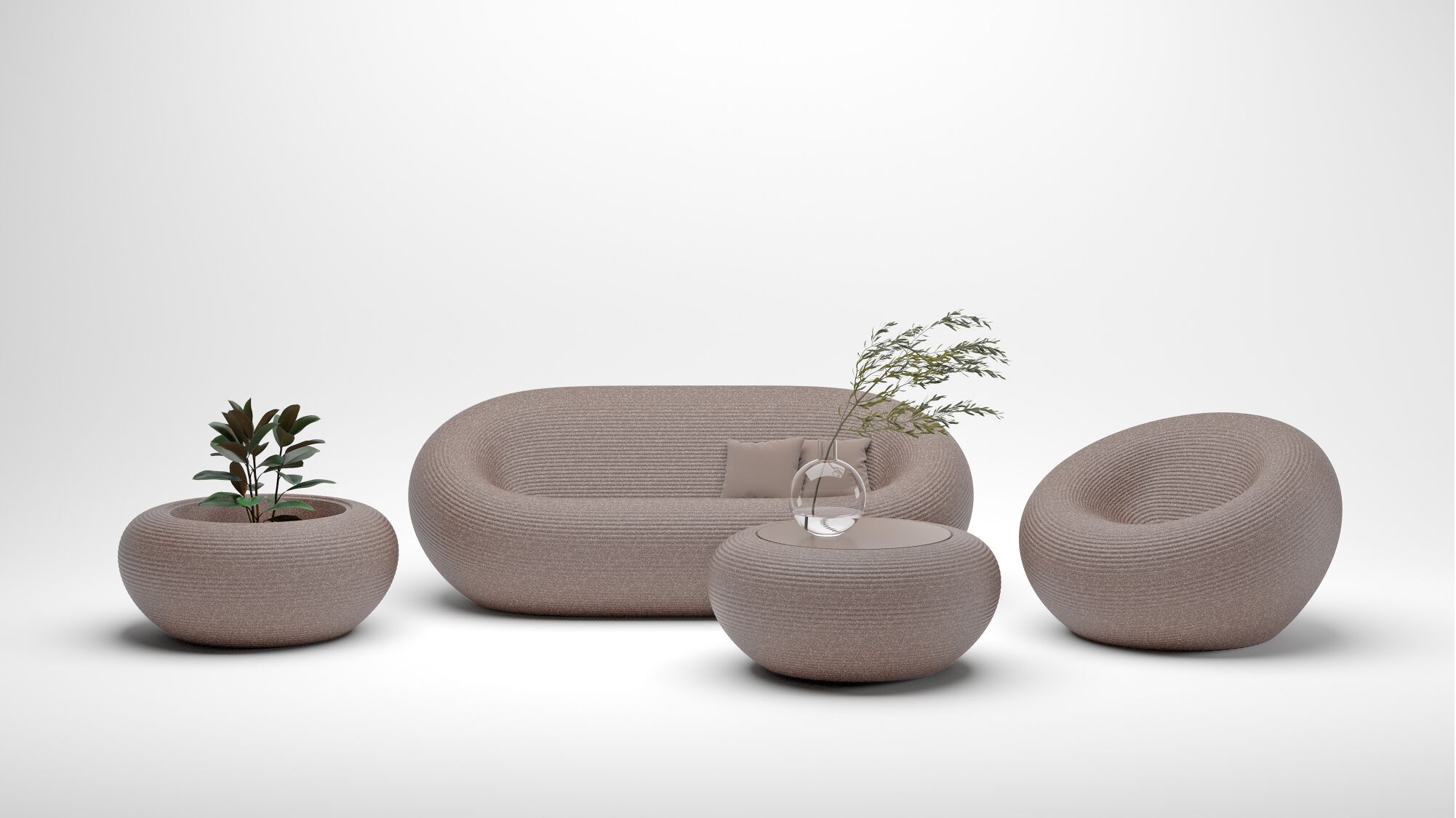 Круглый стол из полиэтилена Qeeboo нами ARCH-00091907 - Вид №8