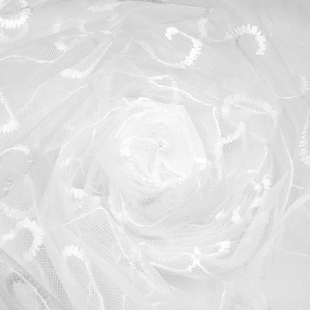 Тюль на ленте «Вензель», 250x260 см, вензель, цвет белый AMORE MIO STLM-2182441 - Вид №1