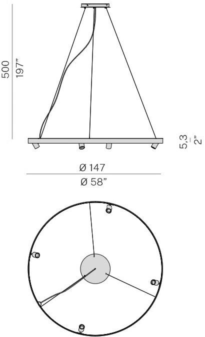 PANZERI Светодиодная подвесная лампа из экструдированного алюминия sun-id-1415690 - Вид №8