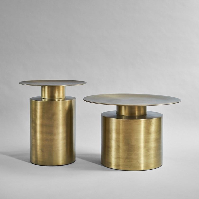 101 Copenhagen Круглый высокий журнальный столик из латуни Pillar 201024-201026-201028 - Вид №1