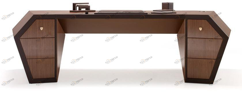 Tonino Lamborghini Casa Рабочий стол из лакированного шпона с ящиками Long beach sun-id-1456974