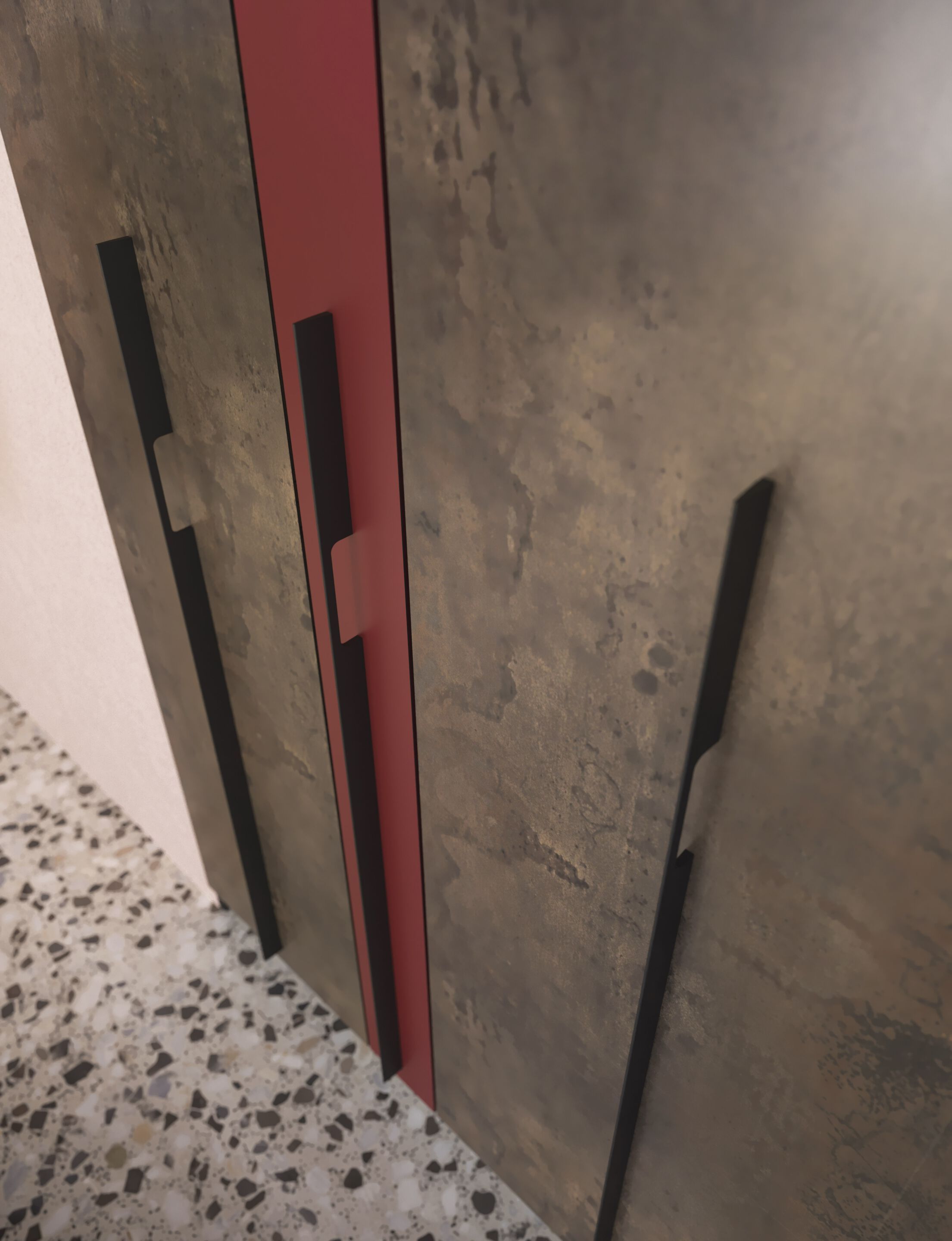 Кухня с колоннами кладовая De Rosso For_Me ARCH-00087307 - Вид №5