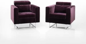 brühl Кресло на санках из ткани с подлокотниками Embrace