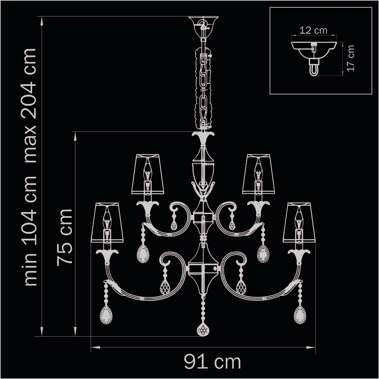 Подвесная люстра Lightstar Cappa 691152 бежевая LIGHTSTAR ДИЗАЙНЕРСКИЕ, CAPPA 059355 Бежевый  - Вид №1