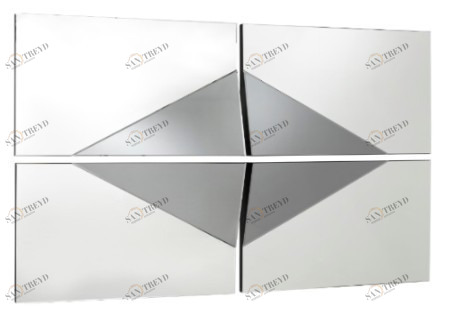 Зеркальное панно настенное TG Facet PUSHA ДИЗАЙНЕРСКИЕ 062687 Зеркальный 