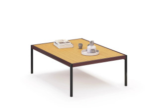 Низкий прямоугольный журнальный столик из ламината