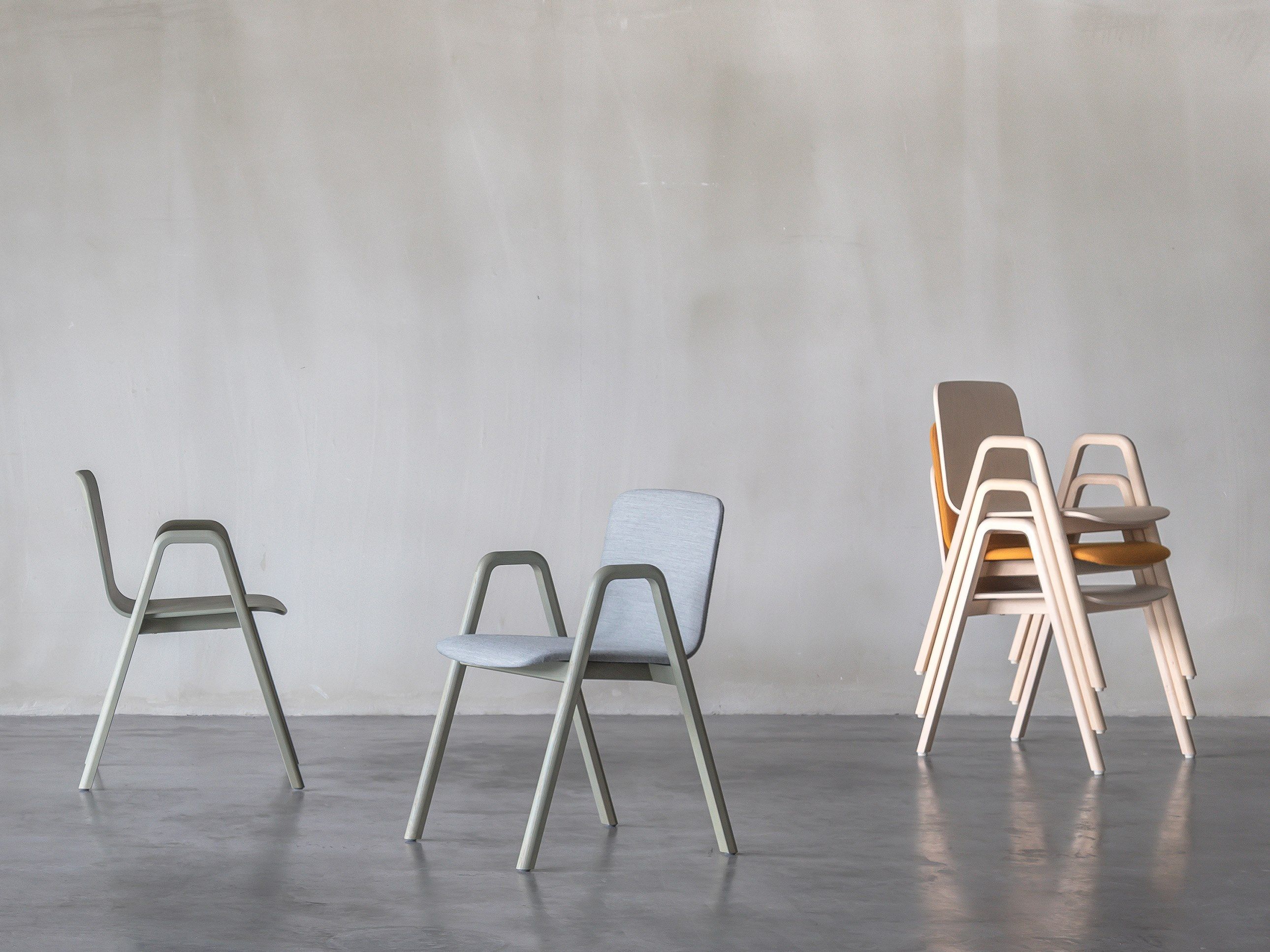 Деревянный штабелируемый стул с подлокотниками Inno Naku ARCH-00092076 - Вид №7