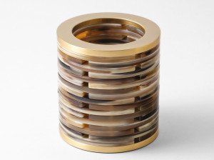 Держатель ручки из рога и латуни