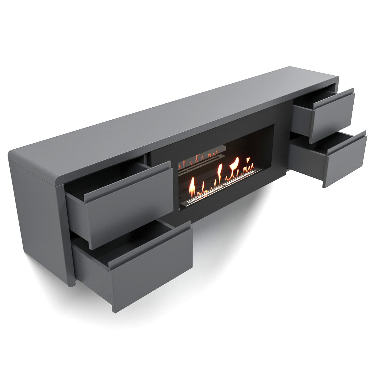 9101970 Биокамин с тумбой Firelight BFP/P-1700 lux черный STDN-0108027 - Вид №7