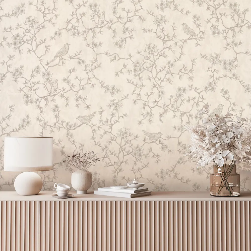 Обои флизелиновые Euro Decor Edem бежевые 1.06 м ED7165-01 84804565 STLM-2065360 - Вид №2