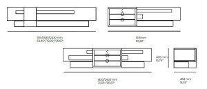 Низкий ТВ-шкаф