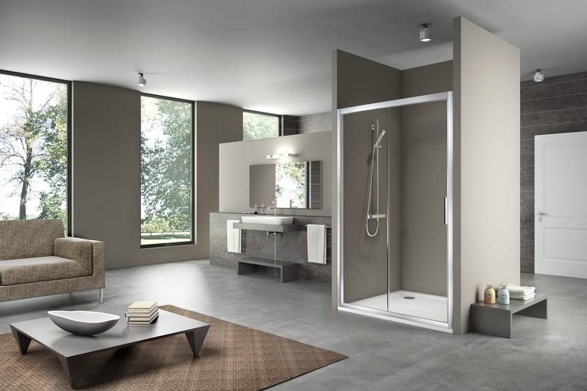 Duka Душевая ниша из алюминия и стекла Quadra – con profili verticali e orizzontali sun-id-1509018 - Вид №2