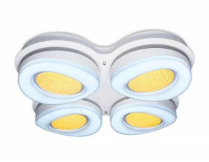 Потолочный светильник светодиодный белый Orbital Crystal Sand FS1584/4 208W D585*585 AMBRELLA LIGHT ORBITAL CRYSTAL SAND 00-3890583 Белый