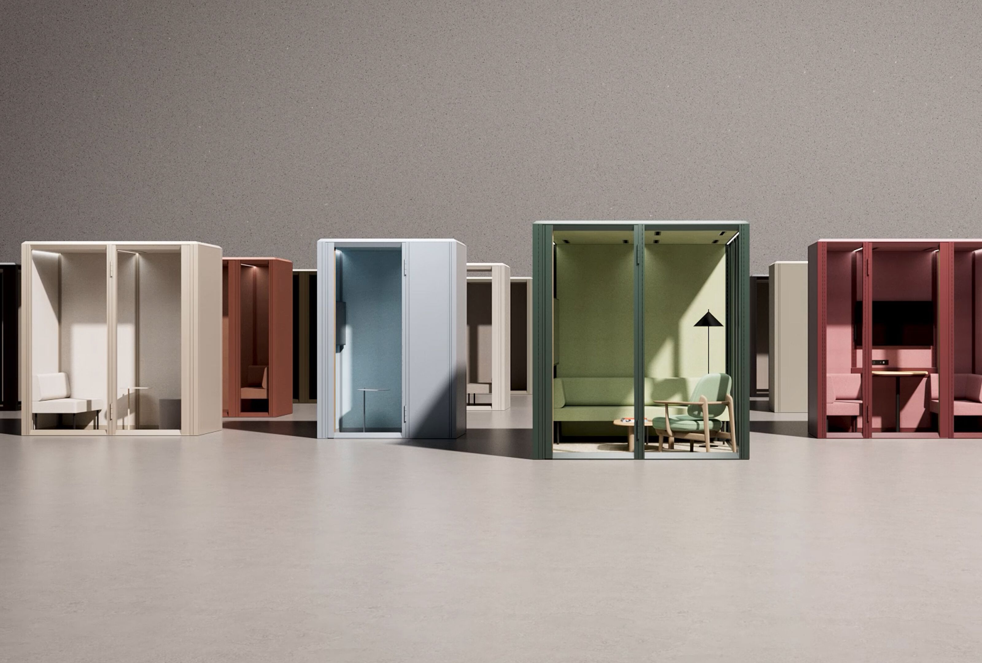 Одноместная акустическая офисная кабина для инвалидов Mute Modular ARCH-00143127 - Вид №3