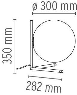 Flos Настольная лампа из опалового стекла с диммером Home collection - tavolo sun-id-1438565 - Вид №5