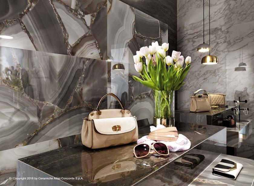 Atlas Concorde Белая плитка для стен с эффектом мрамора Marvel edge sun-id-1389286 - Вид №26