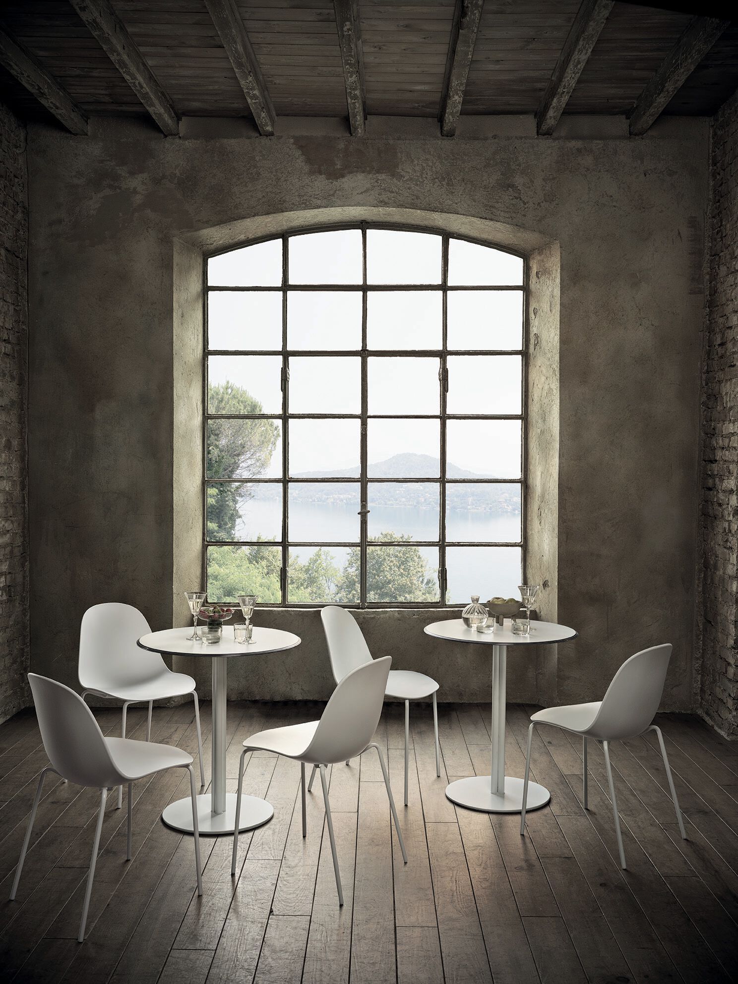 Стальной и деревянный стол для контракта Bontempi Casa CLUB ARCH-00064166 - Вид №1