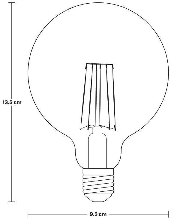 Industville Стеклянная светодиодная лампа  G125-7w-c  - Вид №3