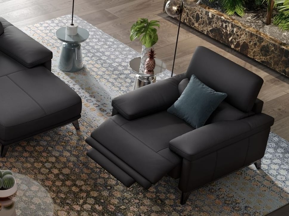 Кожаное кресло с подлокотниками Sofanella Celano ARCH-00135209 - Вид №3