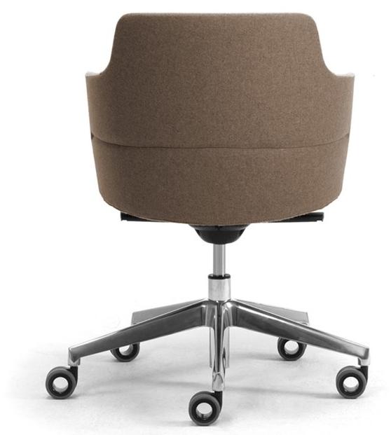 Leyform Регулируемое по высоте кресло для руководителя из шерсти с подлокотниками Opera sun-id-1466179 - Вид №4