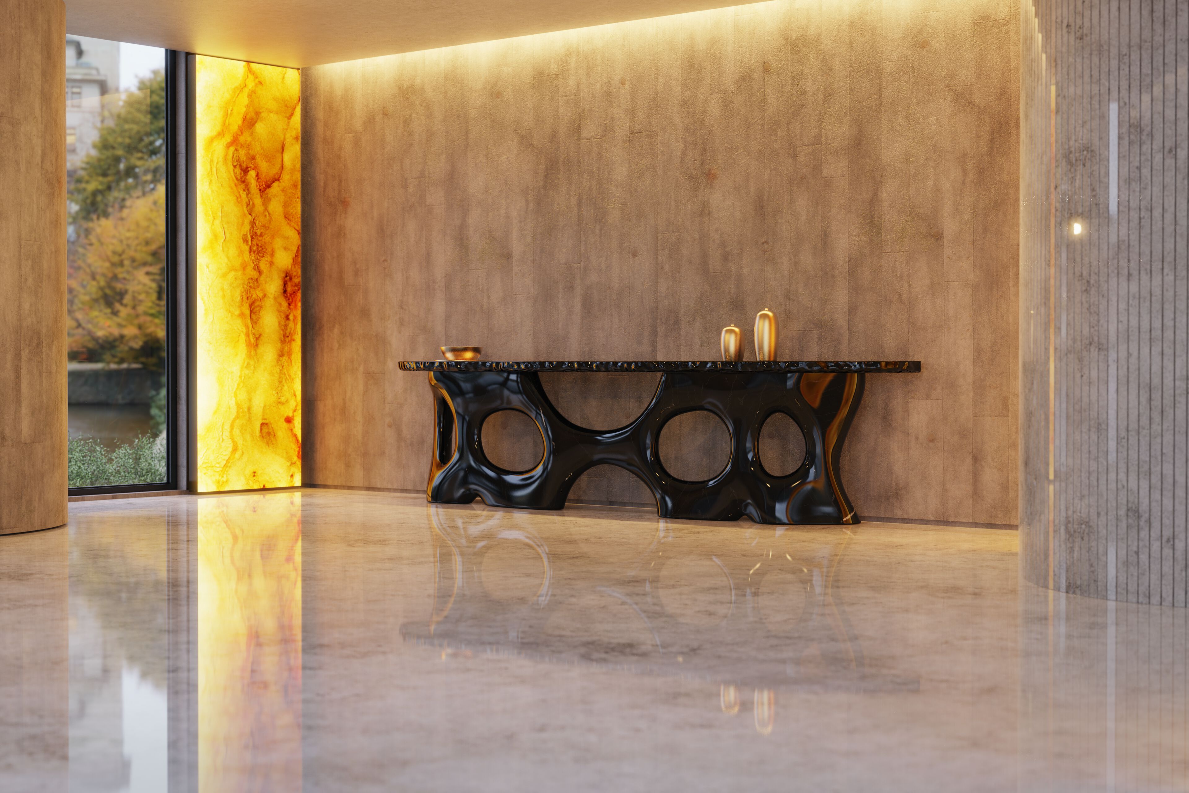 Консоль из стекловолокна с полумесяцем KARPA Cosmic ARCH-00082242 - Вид №6