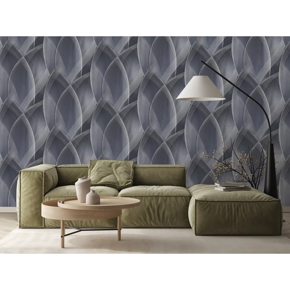 Обои флизелиновые Victoria Stenova Seoul темно-серые 1.06 м VS588619 STLM-2033601 - Вид №3