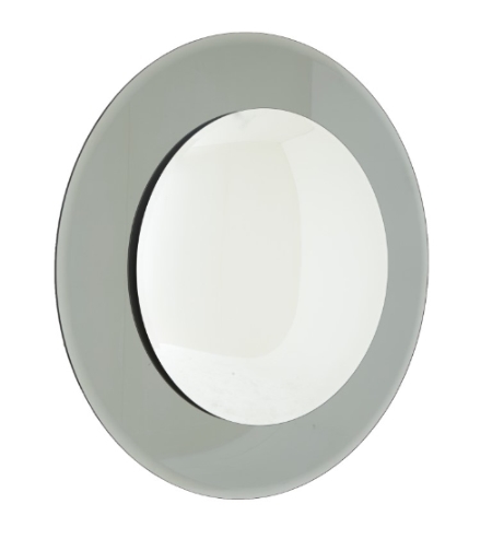 Зеркало круглое большое серое Luna PUSHA ДИЗАЙНЕРСКИЕ 062625 Серый  - Вид №1