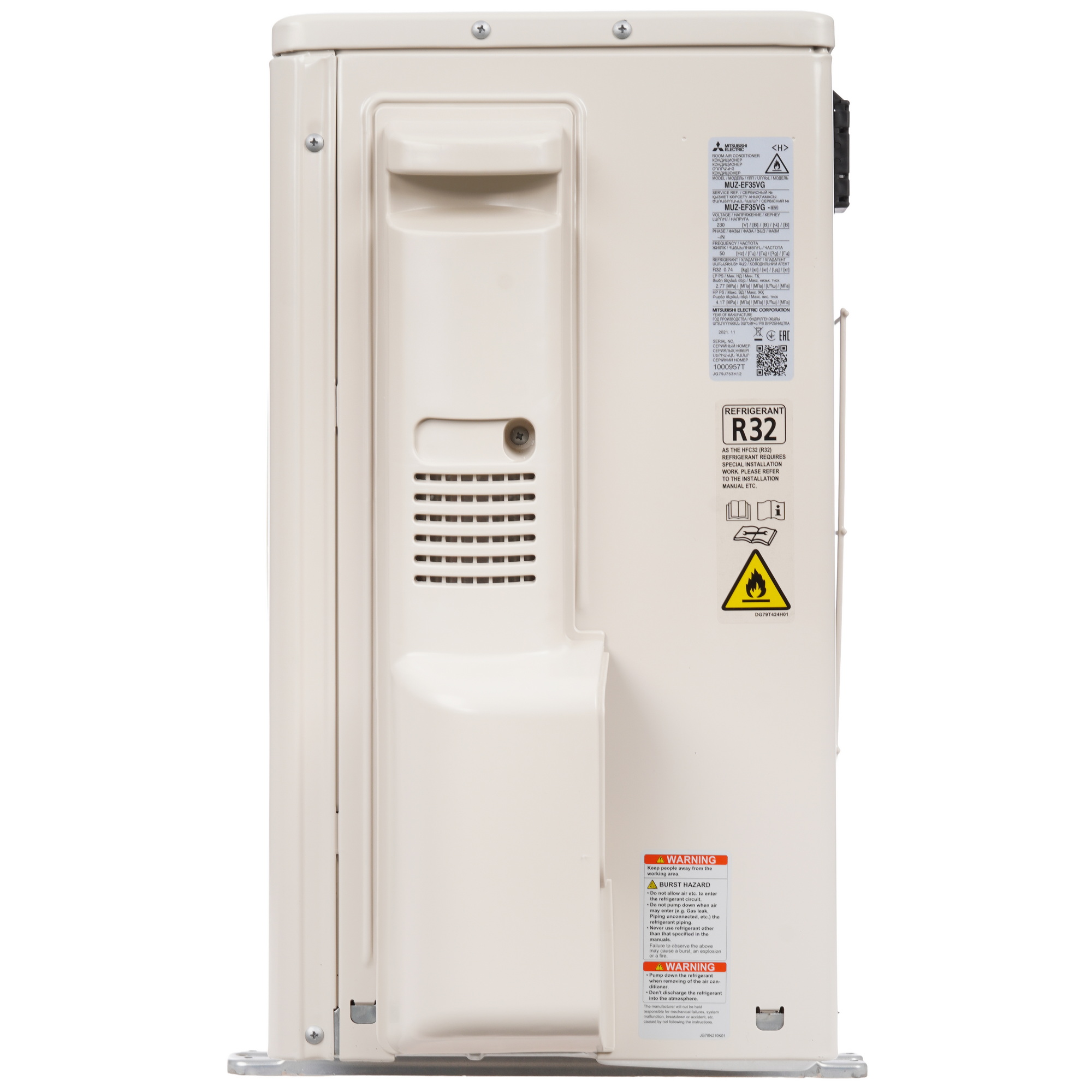 5341877 Кондиционер настенный сплит-система Mitsubishi Electric MSZ-EF35VGKB/MUZ-EF35VG черный STDN-0131468 - Вид №6