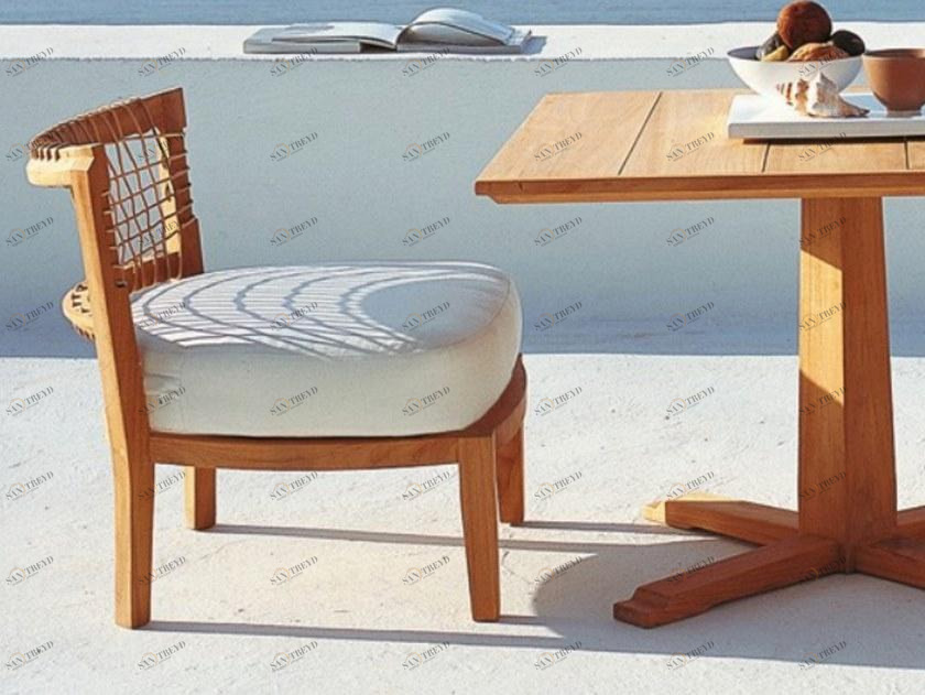 Unopiù Кресло из тика и подушка из акриловой ткани Synthesis Sypb01