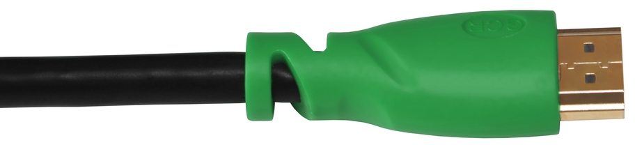 GCR-HM320-5.0m кабель 5.0m hdmi версия 1.4, черный, зеленые коннекторы, od7.3mm, 30/30 awg, позолоченные контакты, ethernet 10.2 гбит/с, 3d, 4k , экран Greenconnect Santreyd  - Вид №2