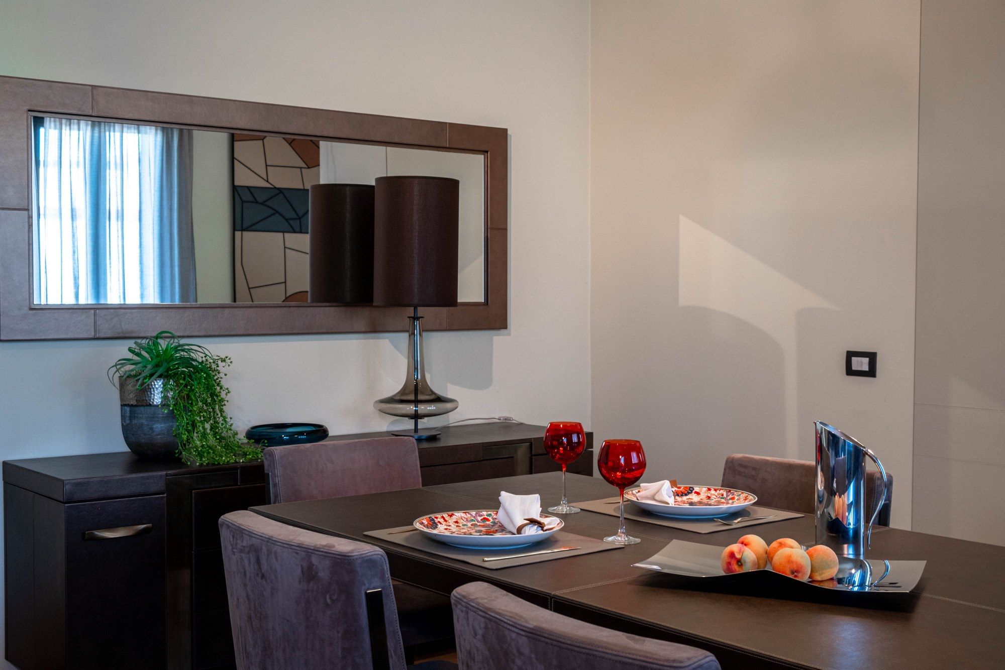 Деревянный прямоугольный стол с металлическим основанием Casa Covre Urbino ARCH-00148696 - Вид №3