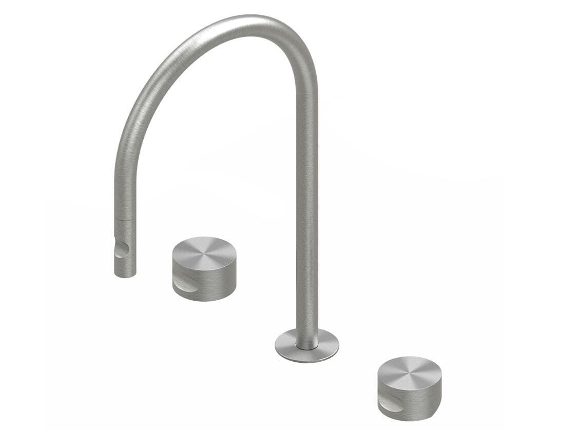Смеситель для кухни из нержавеющей стали со съемным ручным душем Quadrodesign IdealAqua ARCH-00070750 - Вид №1
