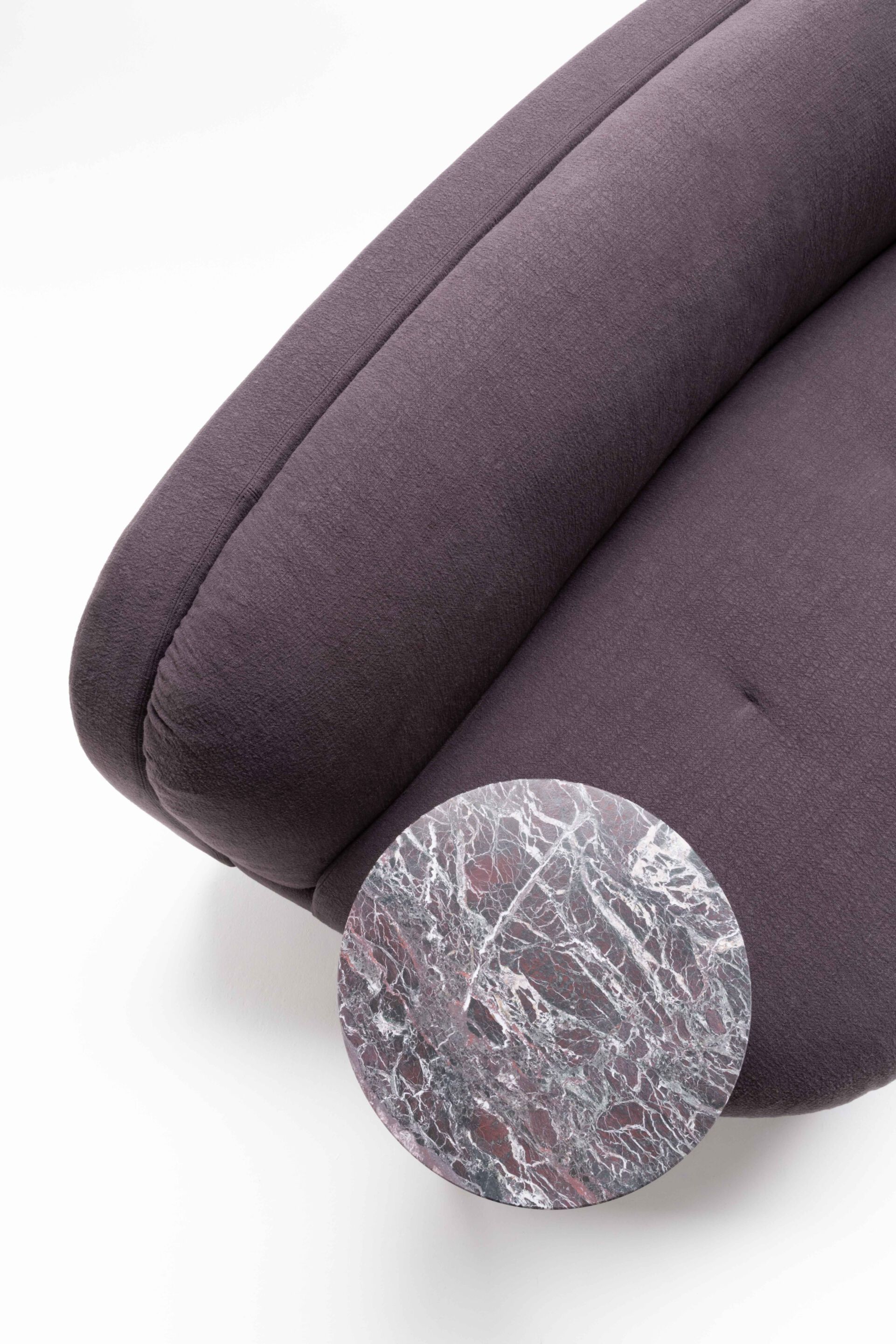 Изогнутый диван из ткани Living Divani Gala ARCH-00135952 - Вид №3