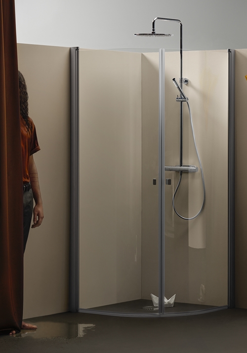 1450425 Igloo Pro Душевой Уголок Круглый 80X100 Hafa Прозрачный  - Вид №3