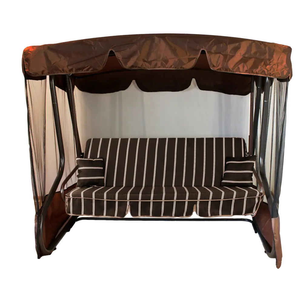 Качели садовые Вардэ 3-х местные (до 300 кг) коричневый GREENGARD STLM-2039733 - Вид №2