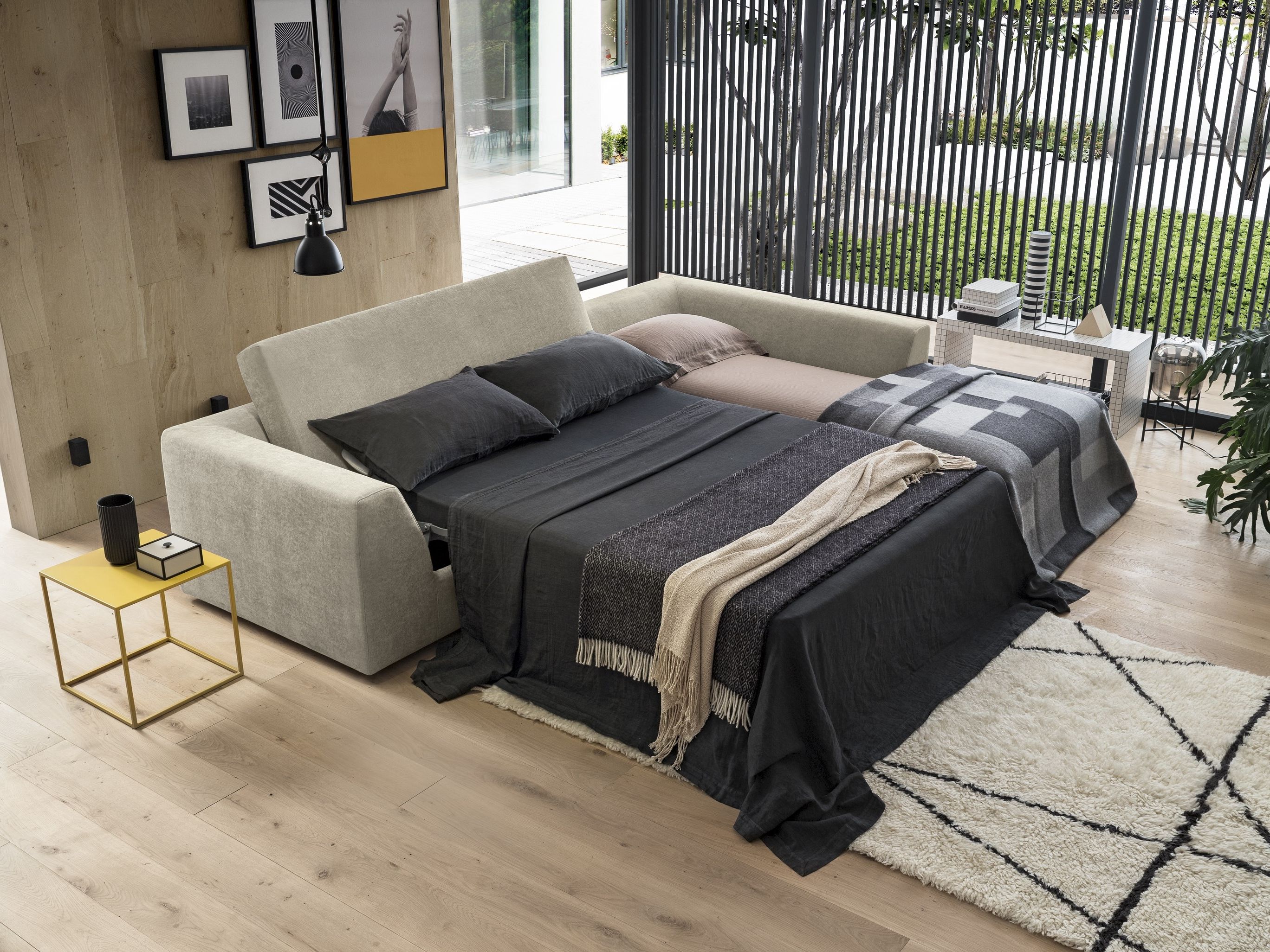 Двуспальный диван-кровать из ткани Felis Day &amp ARCH-00141564 - Вид №8