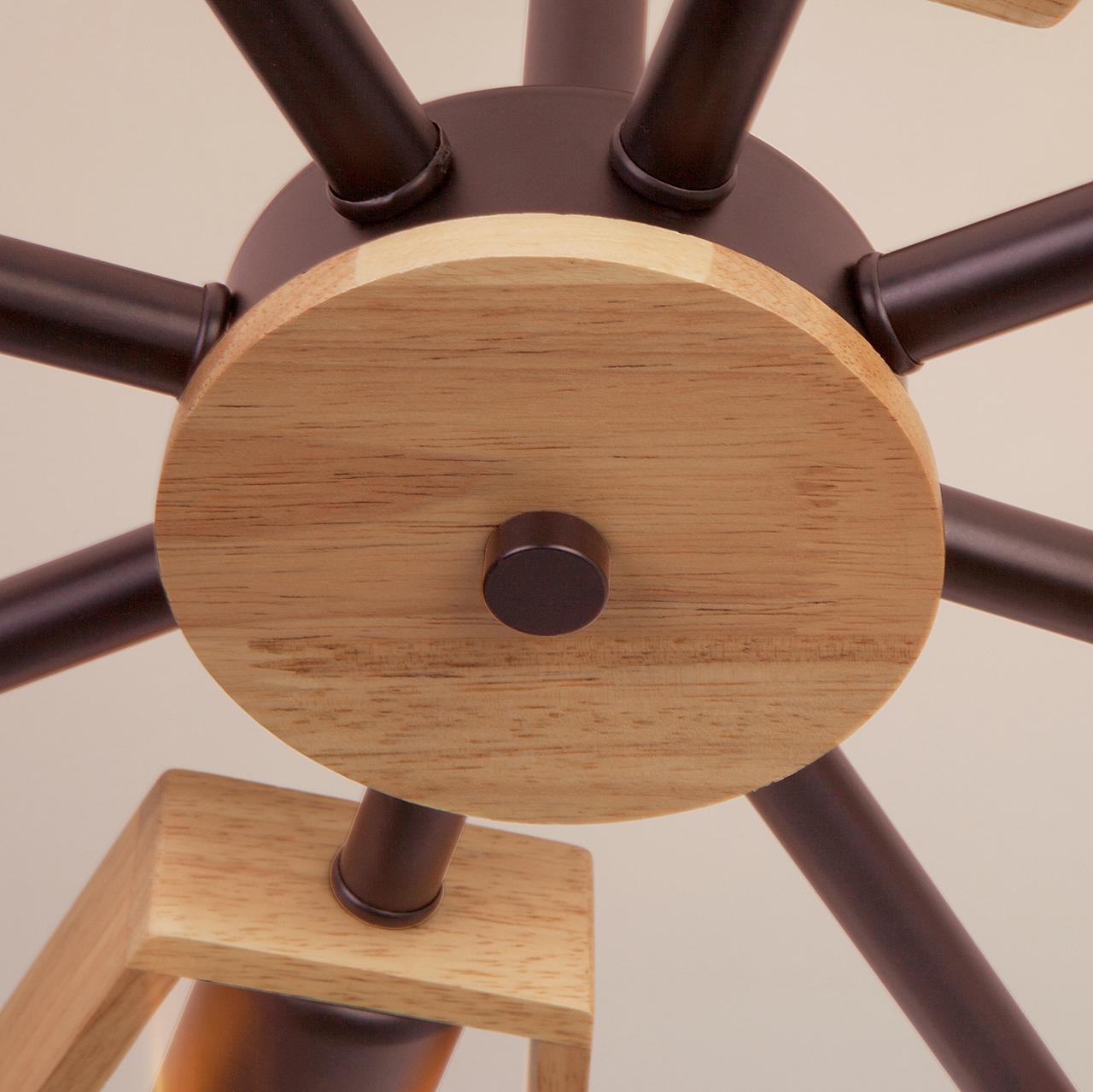 Потолочная люстра Eurosvet Klark 70056/8 кофе EUROSVET KLARK 328893 Бежевый;коричневый  - Вид №2
