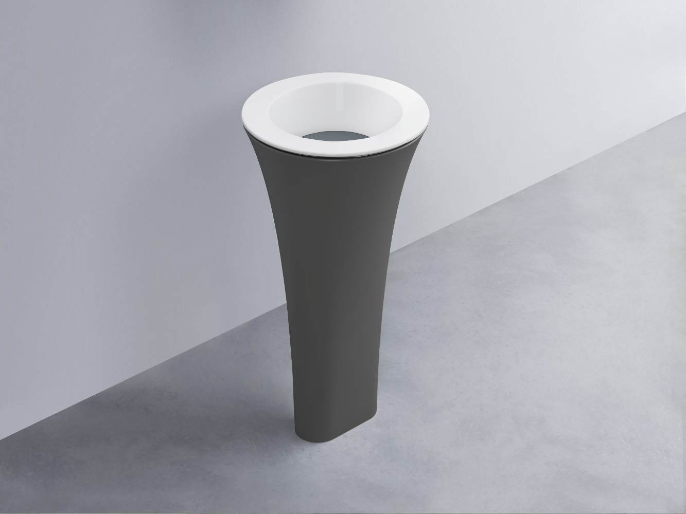 AMLA45-BL+AMPILT-BR+AMCOLT-CM Раковина Amedeo Tondo отдельностоящая cielo Enjoy + Amedeo Ceramica Cielo
