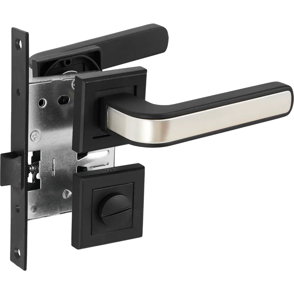 Дверные ручки Edson 360-Z01, с запирания, цвет черный 85063854 STLM-2137496 