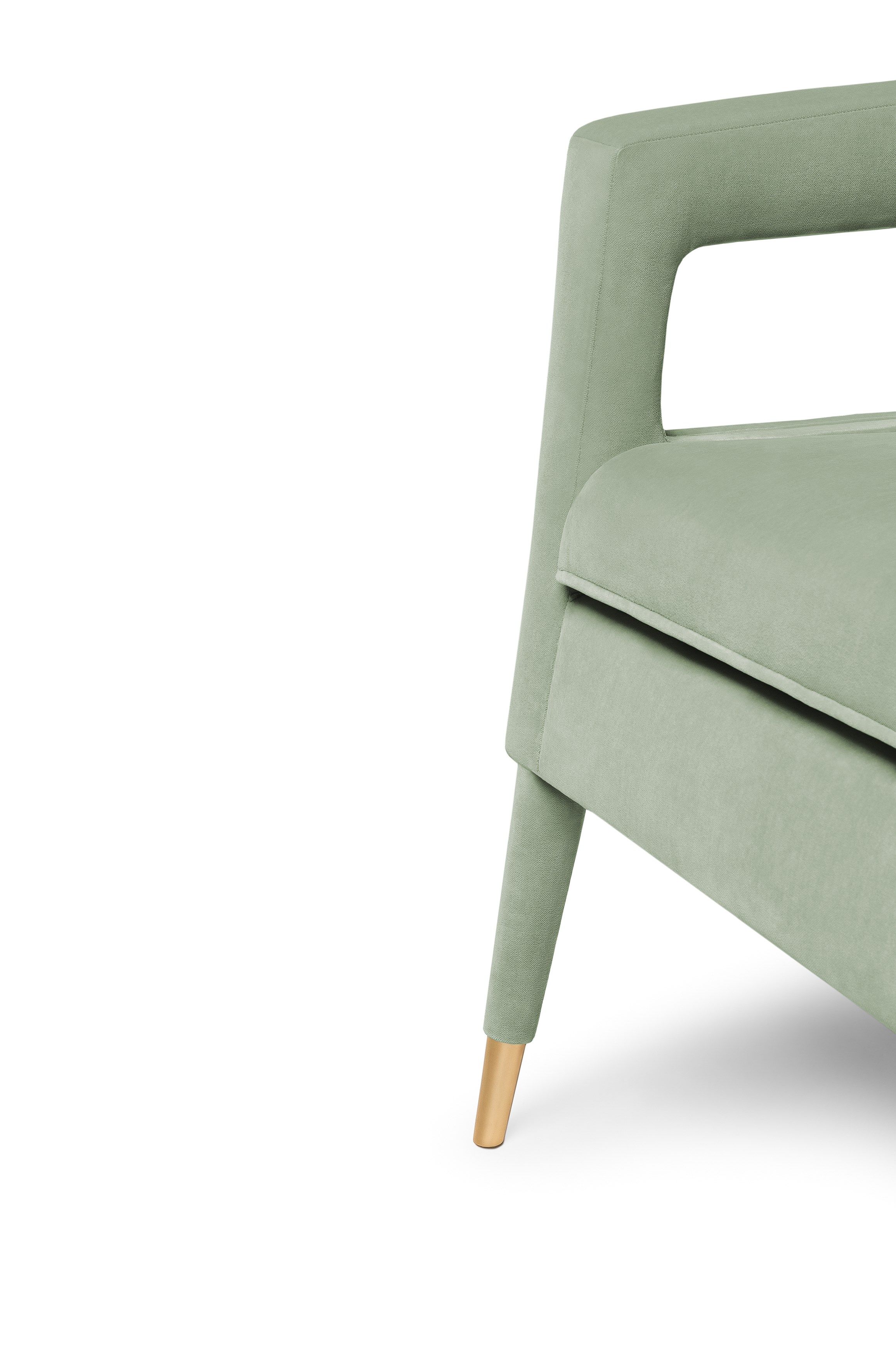 Бархатное кресло с подлокотниками Munna ARCH-00068873 - Вид №7