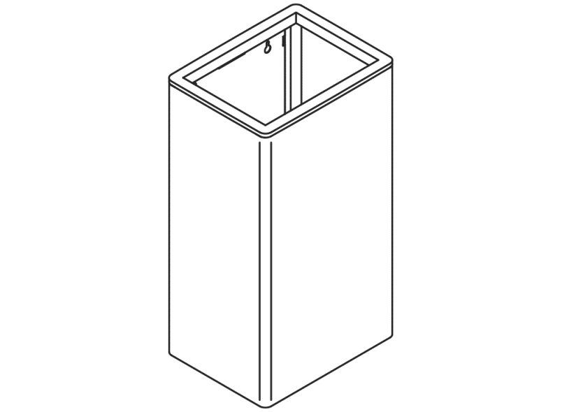805.05.400 корзина для бумаг HEWI Universalprodukte  - Вид №3