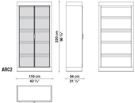 Maxalto Деревянная витрина со встроенной подсветкой Eracle sun-id-1354867 - Вид №3