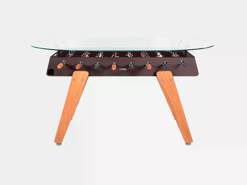 Овальный обеденный стол из стали и ироко со стеклянной столешницей RS Barcelona RS3 WOOD ARCH-00034979 - Вид №29