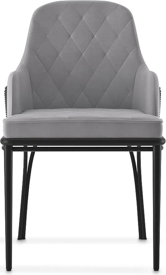 Серый обеденный стул LUXXU Charla 292 - Вид №2