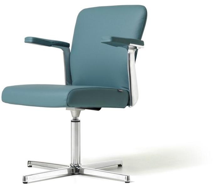 Diemme Офисное кресло в коже с 4-мя спицами и подлокотниками Halfpipe sun-id-1378093 - Вид №1