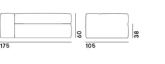Ткань сад диван GART ARCH-00038345 - Вид №2