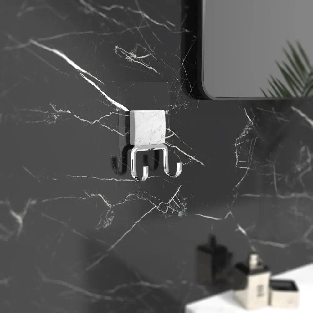 Крючок для ванной комнаты Lemer You Color двухрожковый нержавеющая сталь цвет хром 85202042 STLM-2100883  - Вид №4