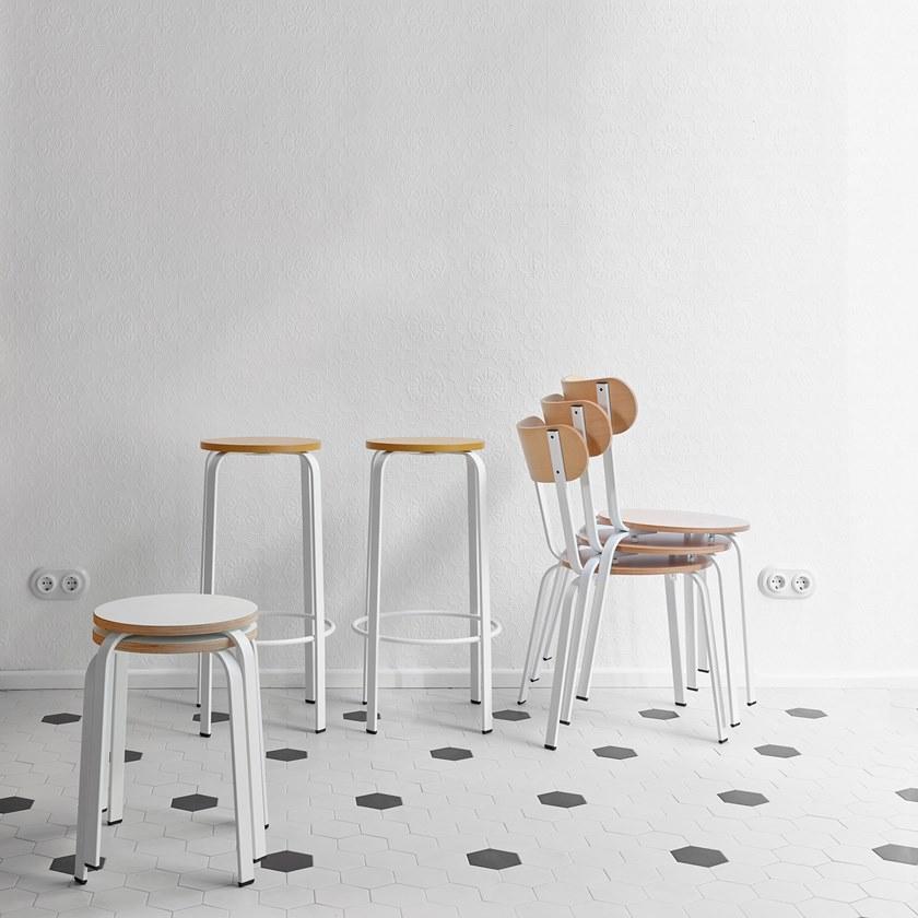 ONDARRETA Высокий табурет с подставкой для ног sun-id-1477435 - Вид №9